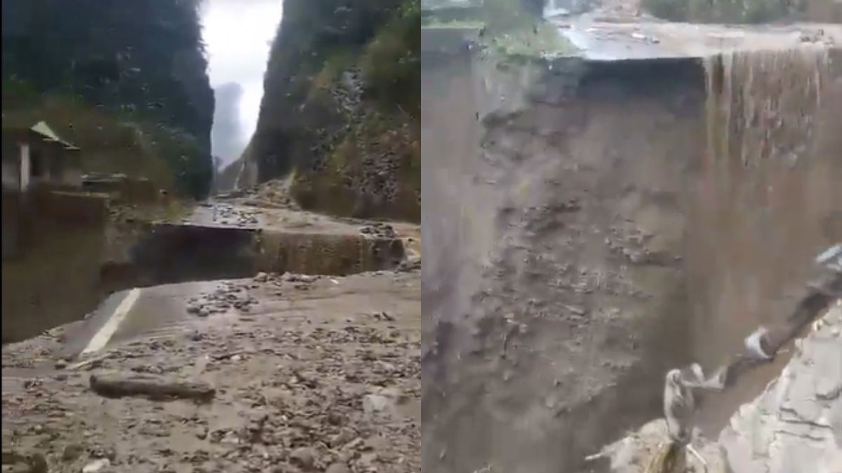 Arunachal Landslide: Road Connectivity With China Bordering District Snapped After Massive Landslide | VIDEO